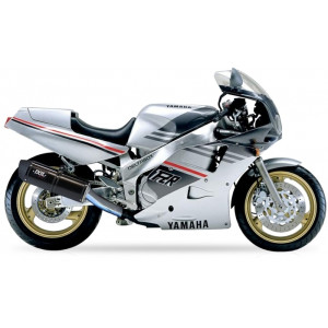 Silencieux IXIL Hexoval Xtrem inox noir / alu noir - Yamaha FZR 1000 Exup - OY9081VSEB