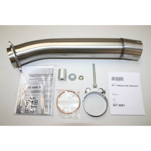 Silencieux IXIL Hexoval Xtrem inox noir / alu noir - Yamaha FZR 1000 Exup - OY9081VSEB