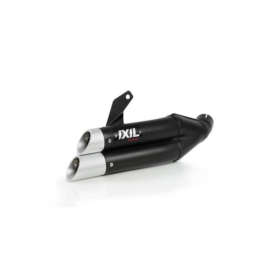 Silencieux IXIL Dual Hyperlow L3XB inox noir / alu - Kawasaki Versys 1000 - XK7384XB