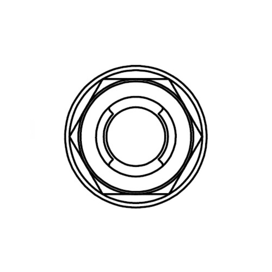 Ecrou Fuji à bride BOLT M6x1mm tête 10mm acier 10 pièces