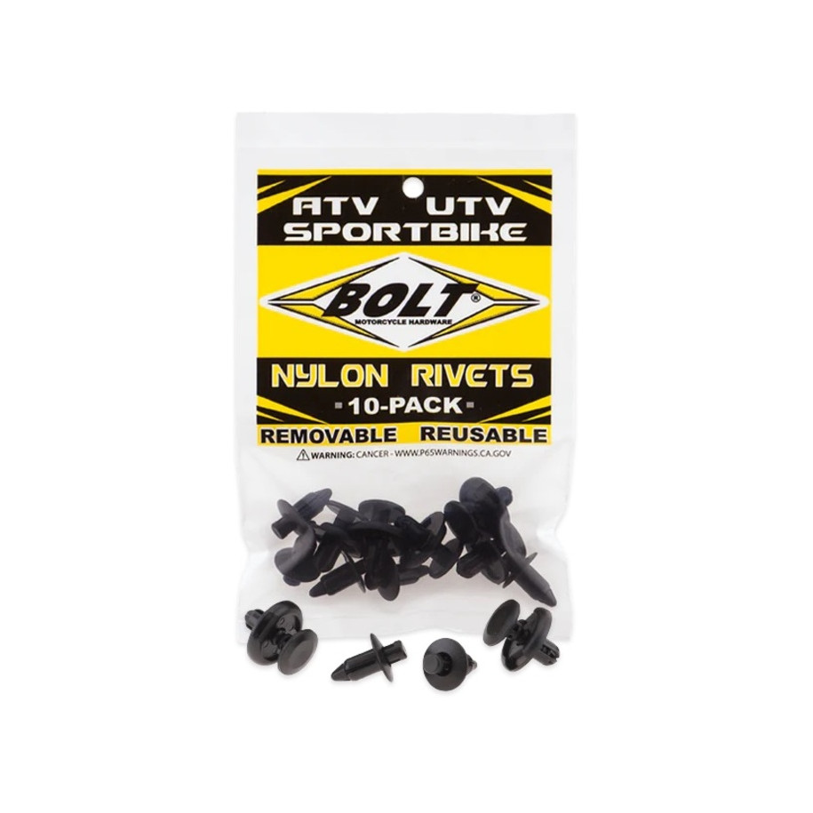 Rivets plastique M7 BOLT 10 pièces