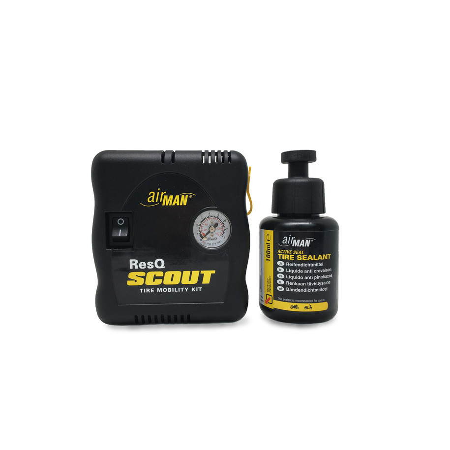 Kit mini-compresseur + bombe anticrevaison AIRMAN ResQ Scout