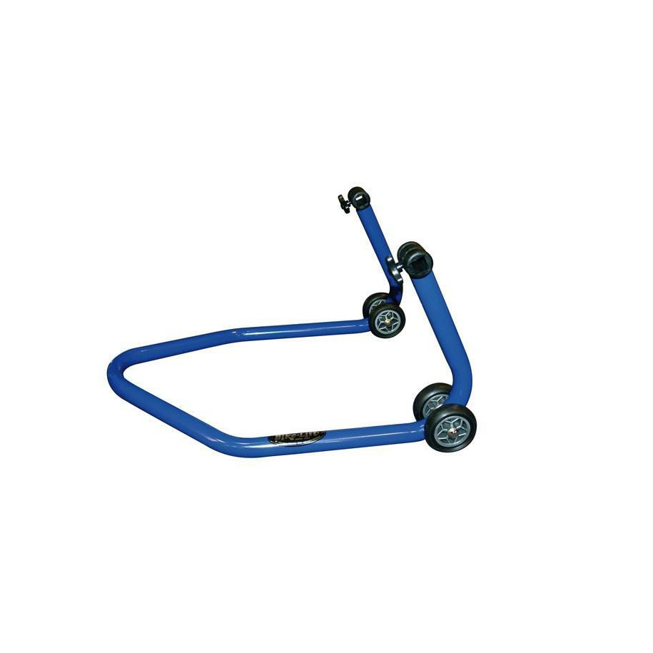 Béquille de stand arrière universelle BIKE LIFT bleu avec supports caoutchouc en "L"- RS-17