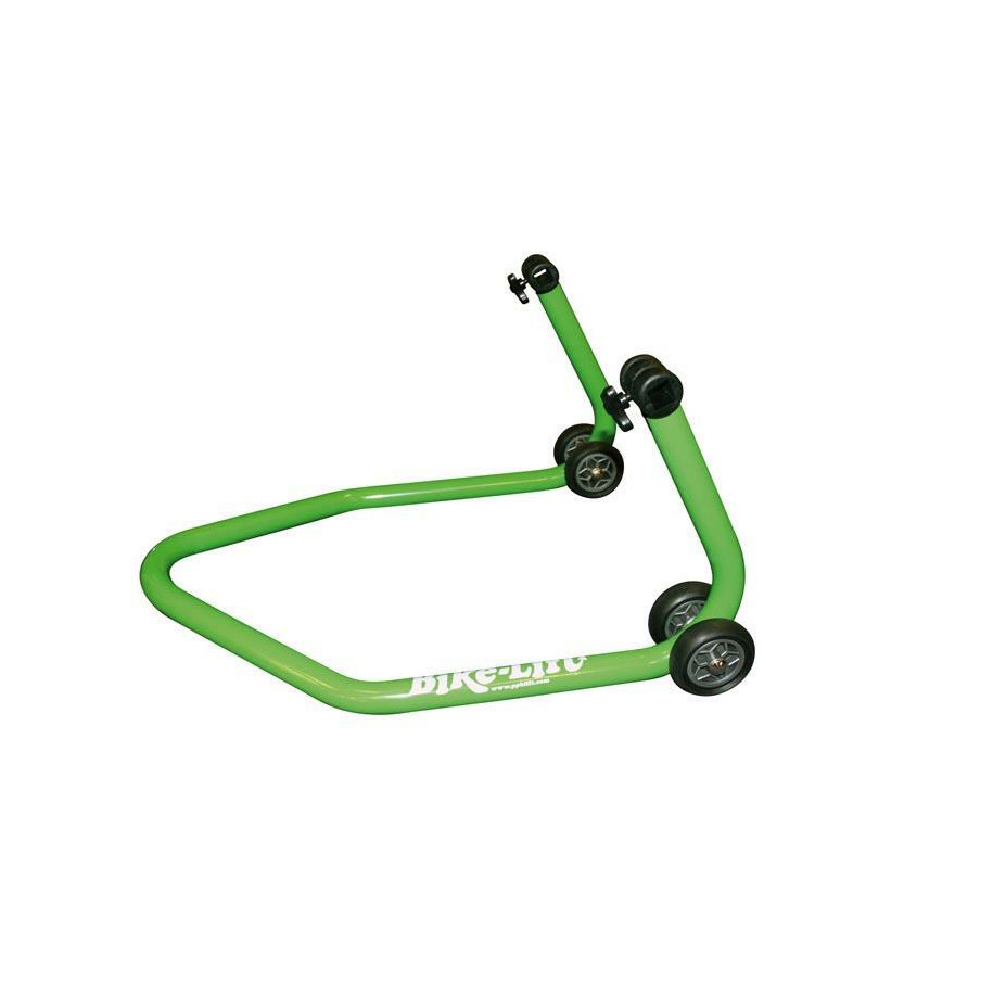 Béquille de stand arrière universelle BIKE LIFT vert avec supports caoutchouc en "L"- RS-17