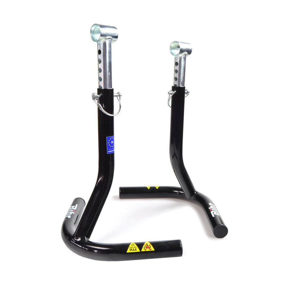 Béquille de stand centrale BIHR pour repose-pieds racing - Extensible 390mm-480mm