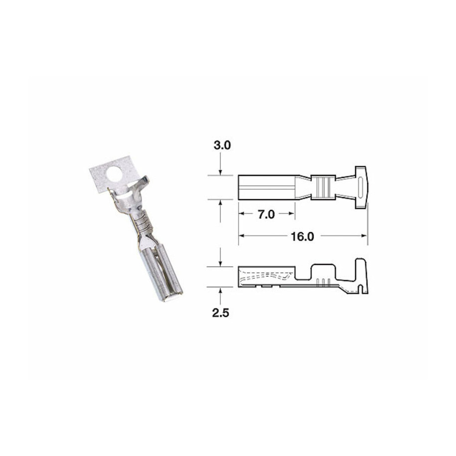 Cosse femelle série 090 SMTO BIHR Ø0,85mm²/1,25mm² - 50pcs