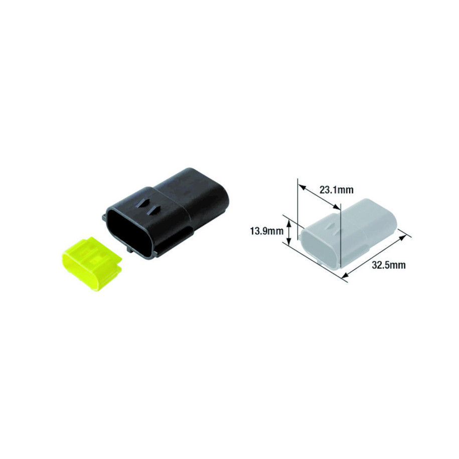 Connectique électrique mâle étanche TOURMAX type 070 (FRA)