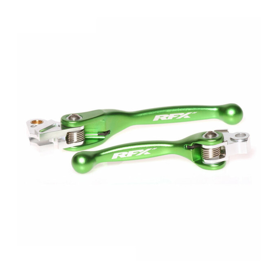 Jeu de leviers retournables forgés RFX Race (Vert) - Kawasaki KXF450
