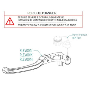 Kit de leviers repliables et réglables LIGHTECH - Type J