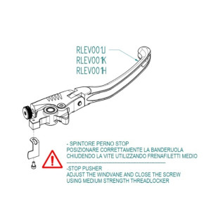 Kit de leviers repliables et réglables LIGHTECH - Type J