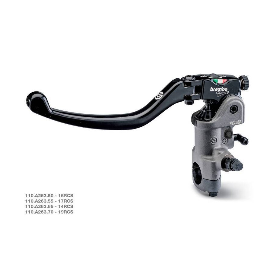 Maître-cylindre d'embrayage radial BREMBO UPGRADE 17RCS Ø17mm bocal séparé