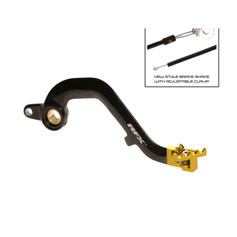 Pédale de frein arrière RFX Pro FT (Noir/Jaune) - Suzuki RM125