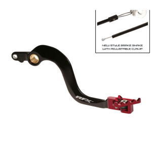 Pédale de frein arrière RFX Pro FT (Noir/Rouge) - Honda CR250
