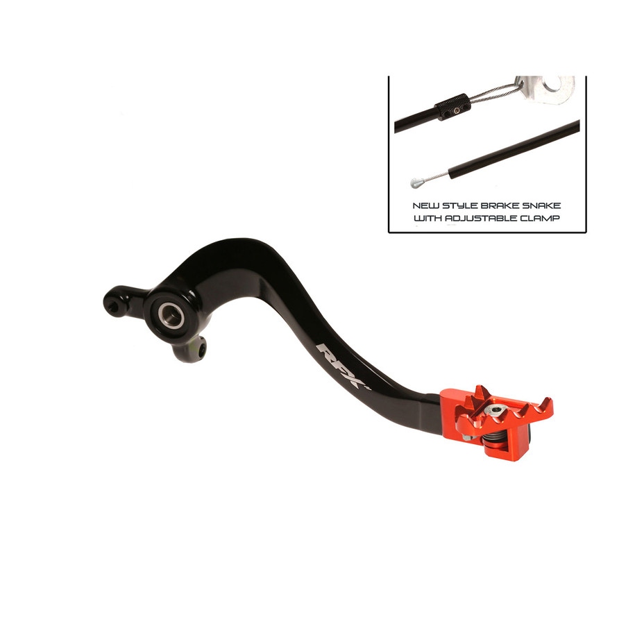 Pédale de frein arrière RFX Pro FT - noir/orange