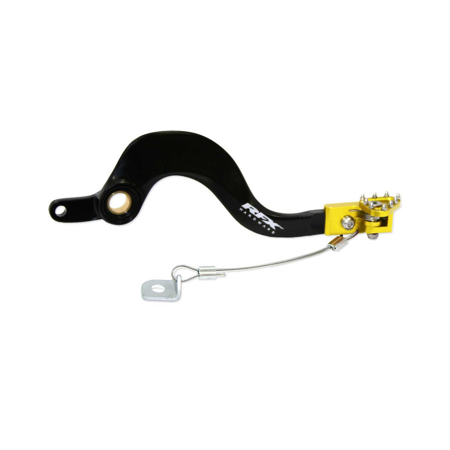 Pédale de frein arrière RFX Pro FT (Noir/Jaune) - Suzuki RMZ250/450