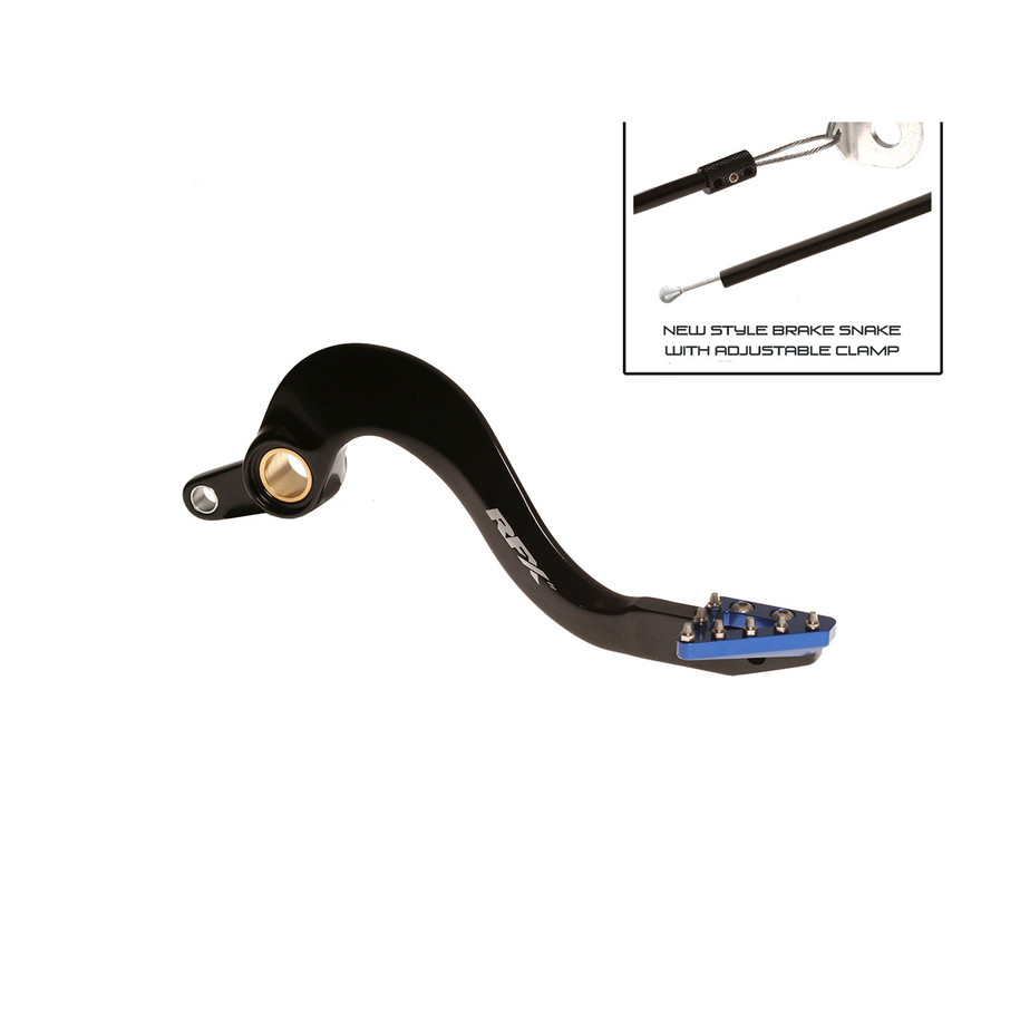 Pédale de frein arrière RFX Pro ST (Anodisé dur noir/bleu) - Yamaha YZF/WRF 450
