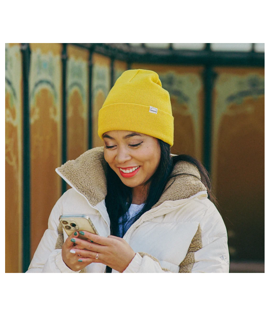 Bonnet "Urbain" Jaune Bielle Française