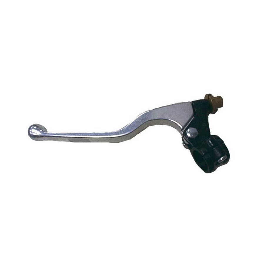 Levier long + cocotte d'embrayage BIHR aluminium coulé poli/noir universel