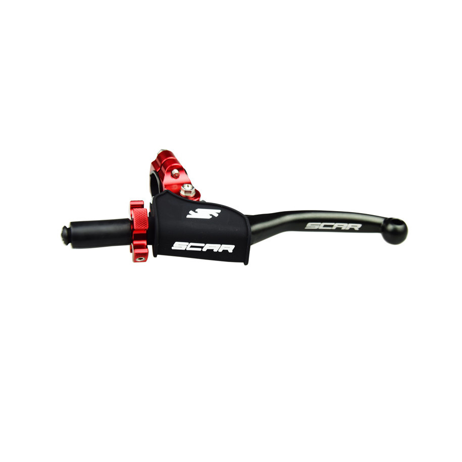 Levier repliable + cocotte universel SCAR noir - molette rouge