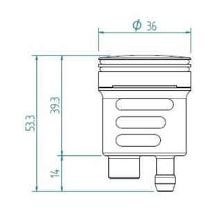 Bocal LIGHTECH 16cm³ - Vert