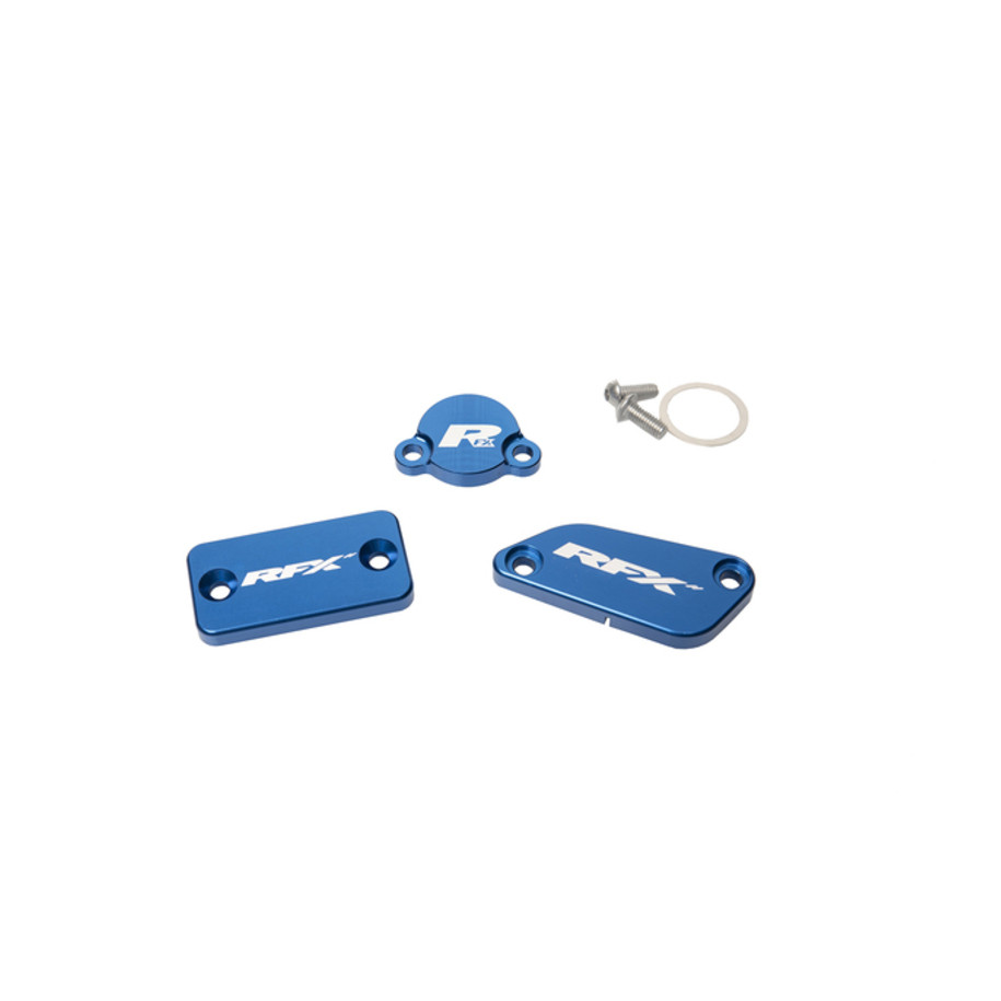 Jeu de bouchons de réservoir RFX Pro (Bleu) - KTM SX65/85 (Frein Brembo et embrayage Magura)