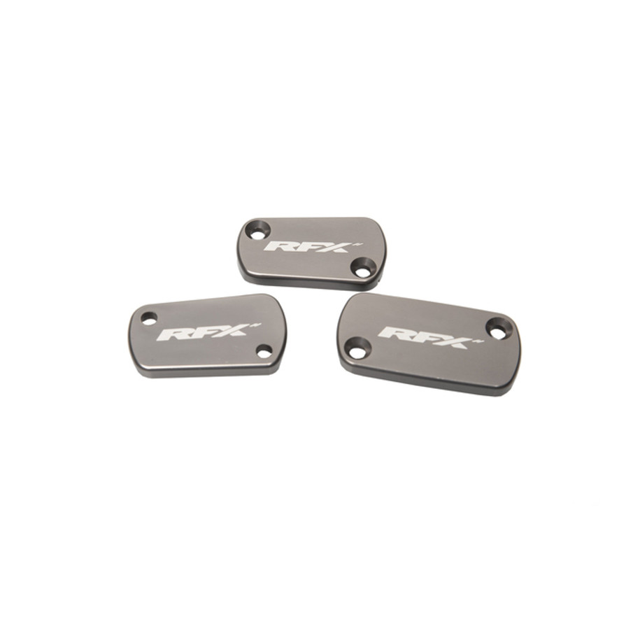 Jeu de bouchons de réservoir RFX Pro (Gris minéral) - Kawasaki KXF450