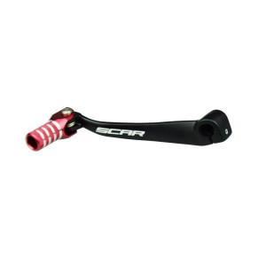 Sélecteur de vitesse SCAR noir mat/embout rouge
