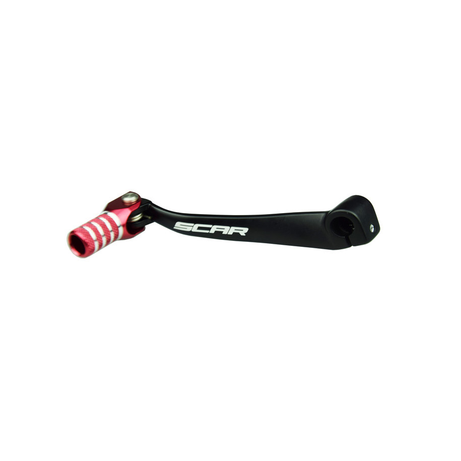 Sélecteur de vitesse SCAR noir mat/embout rouge