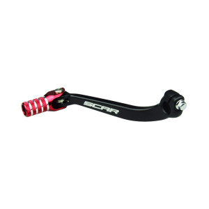Sélecteur de vitesse SCAR noir mat/embout rouge