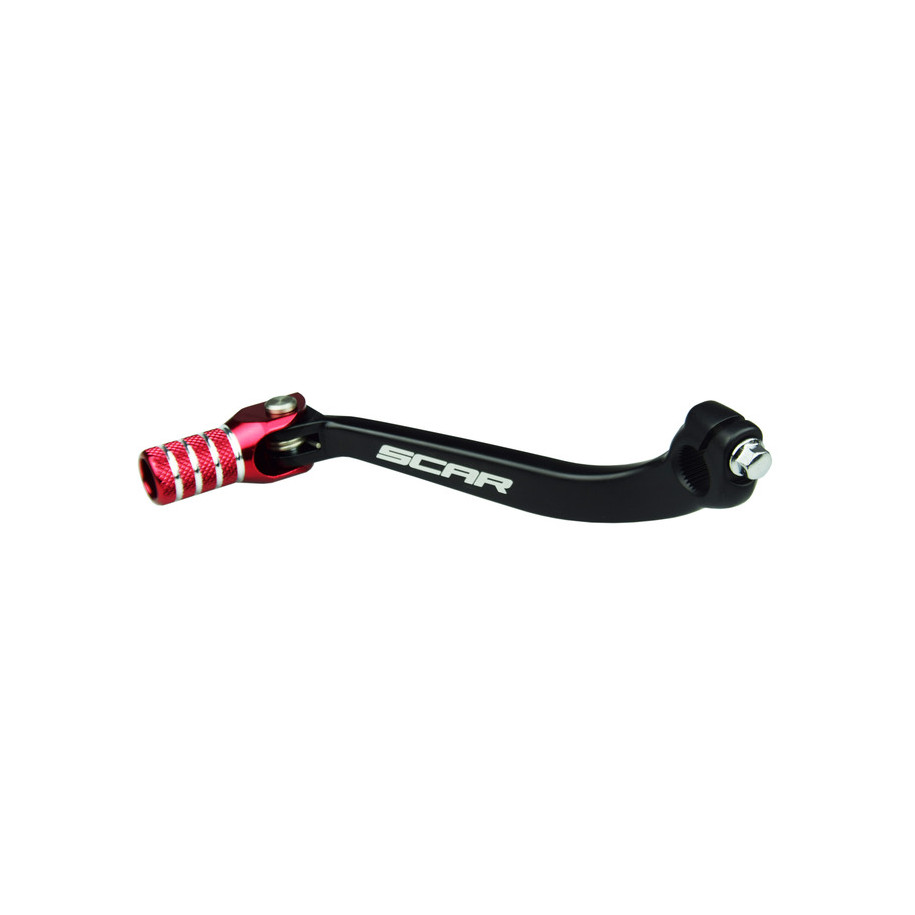 Sélecteur de vitesse SCAR noir mat/embout rouge