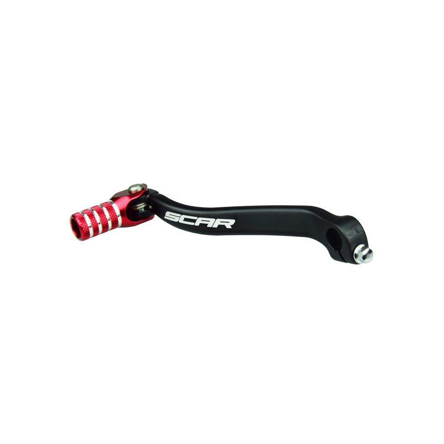 Sélecteur de vitesse SCAR noir mat/embout rouge