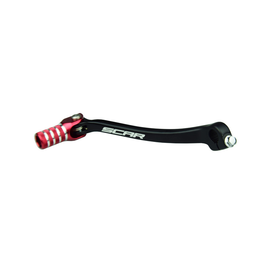 Sélecteur de vitesse SCAR noir mat/embout rouge