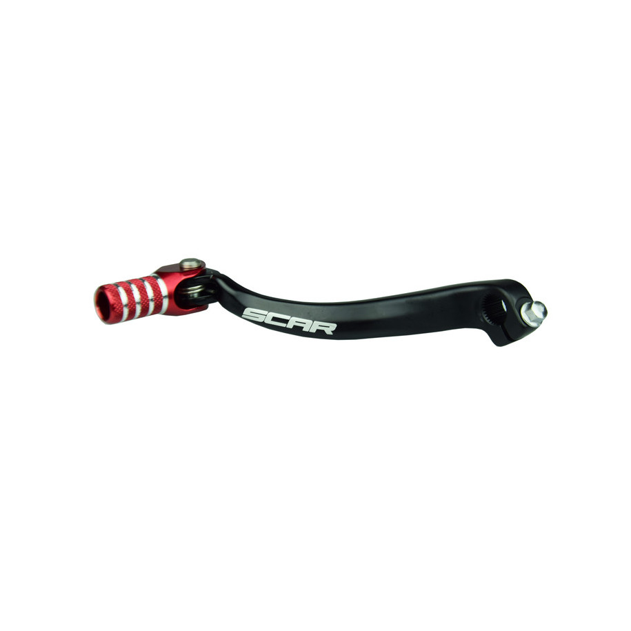 Sélecteur de vitesse SCAR noir mat/embout rouge