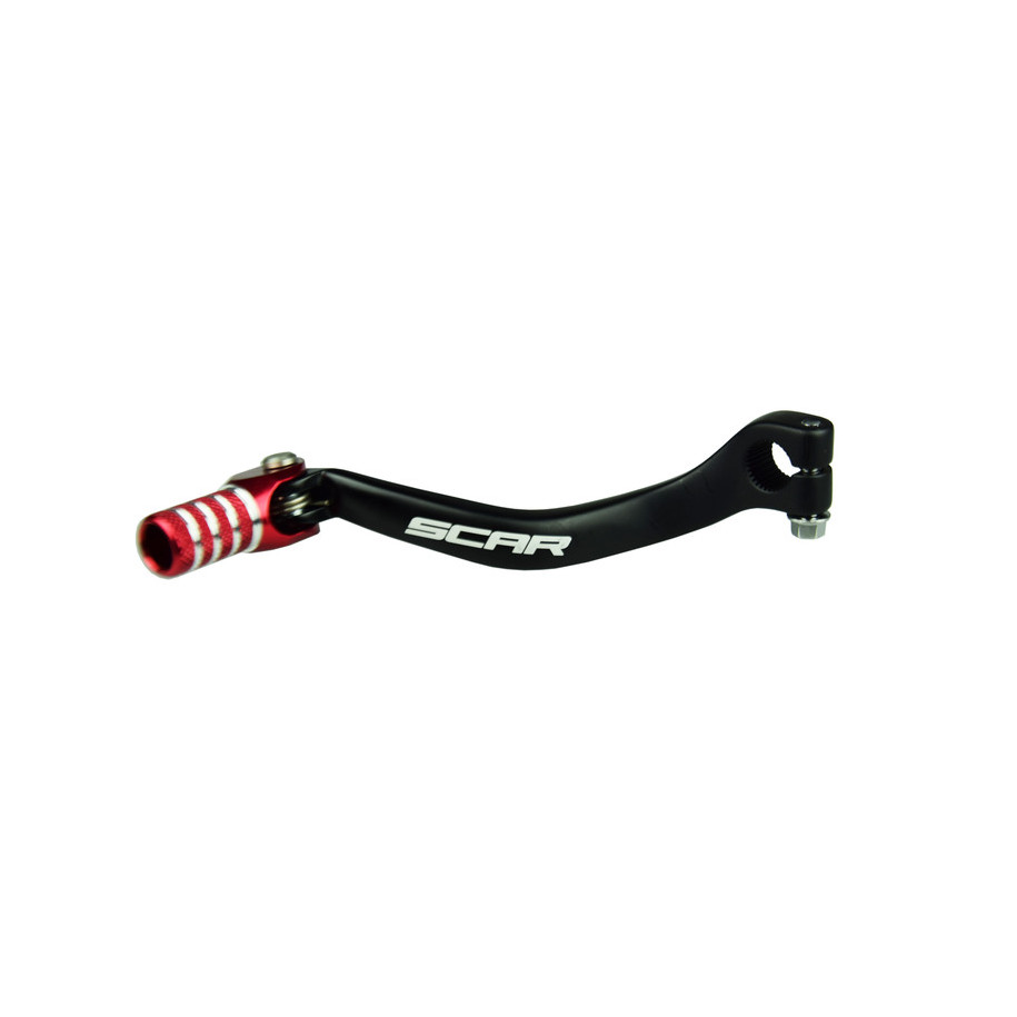 Sélecteur de vitesse SCAR noir mat/embout rouge