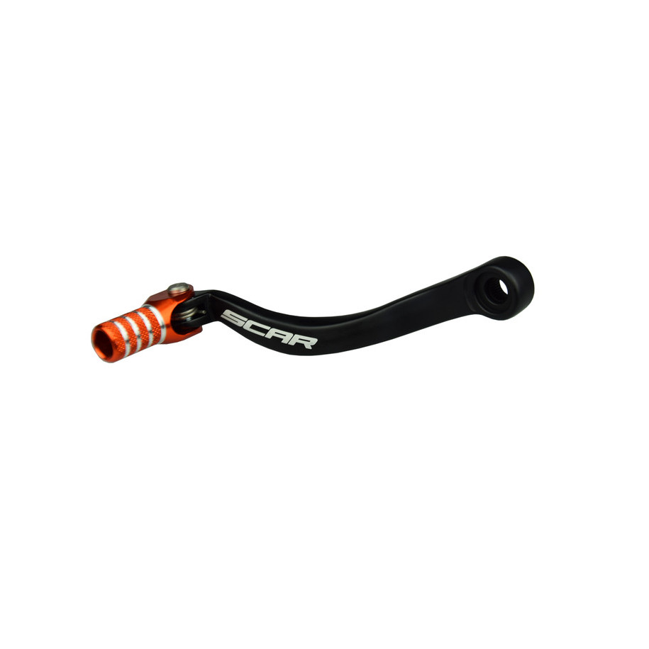 Sélecteur de vitesse SCAR noir mat/embout orange