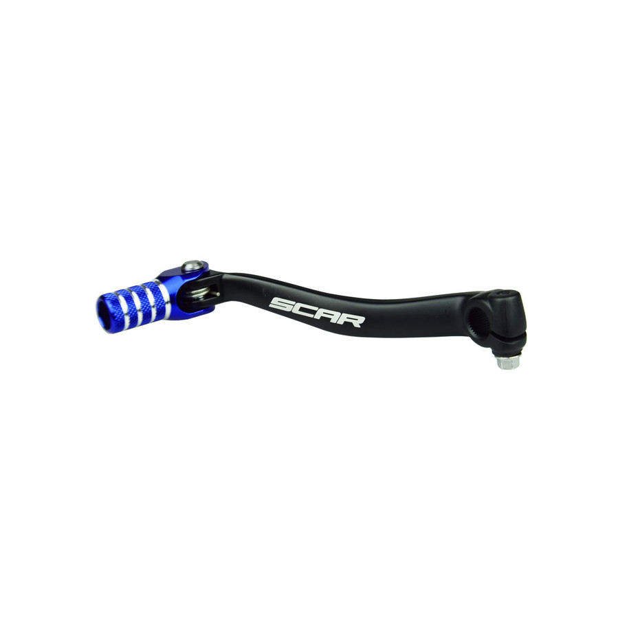 Sélecteur de vitesse SCAR noir mat/embout bleu