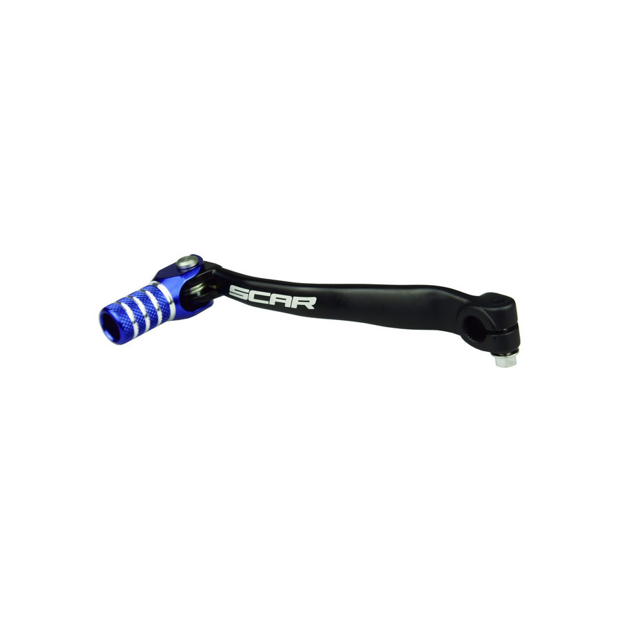 Sélecteur de vitesse SCAR noir mat/embout bleu