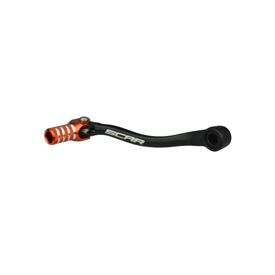 Sélecteur de vitesse SCAR noir mat/embout orange