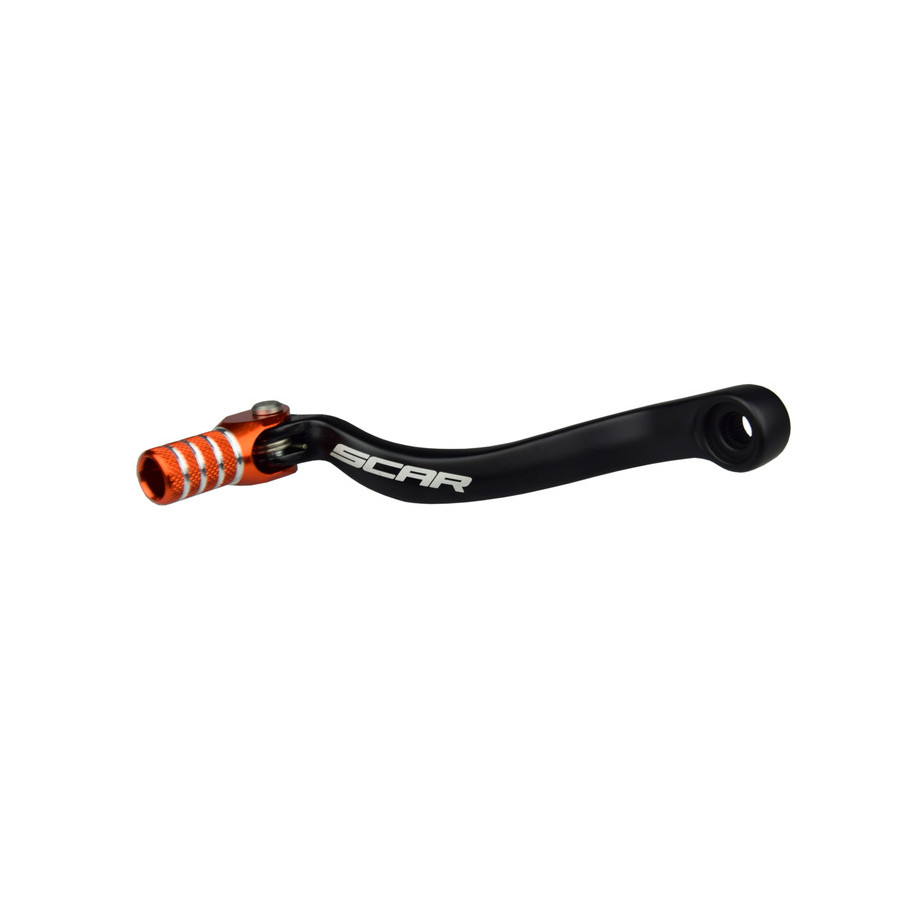 Sélecteur de vitesse SCAR noir mat/embout orange