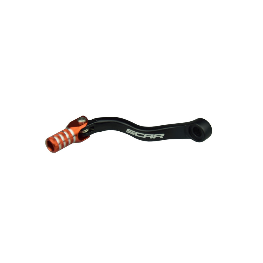 Sélecteur de vitesse SCAR noir mat/embout orange