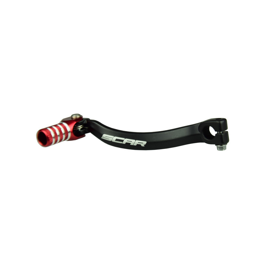 Sélecteur de vitesse SCAR noir mat/embout rouge