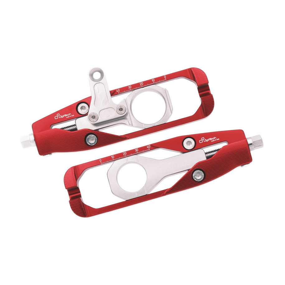 Tendeur de chaîne LIGHTECH - Rouge - Avec support étrier