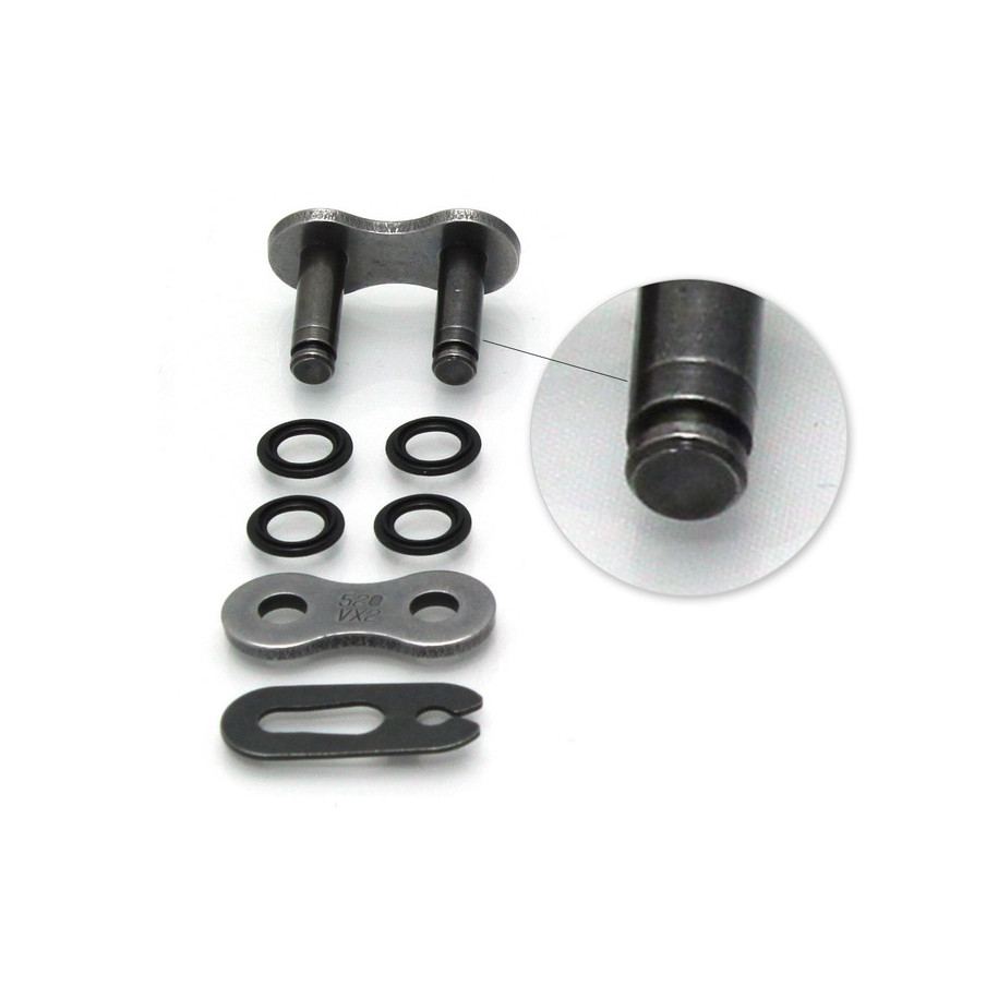 Attache type clip D.I.D 520VX3 X-Ring 520