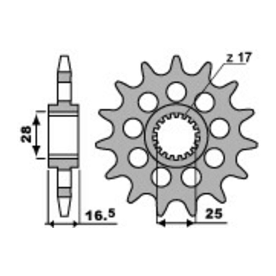 Pignon PBR acier standard 2309 - 525