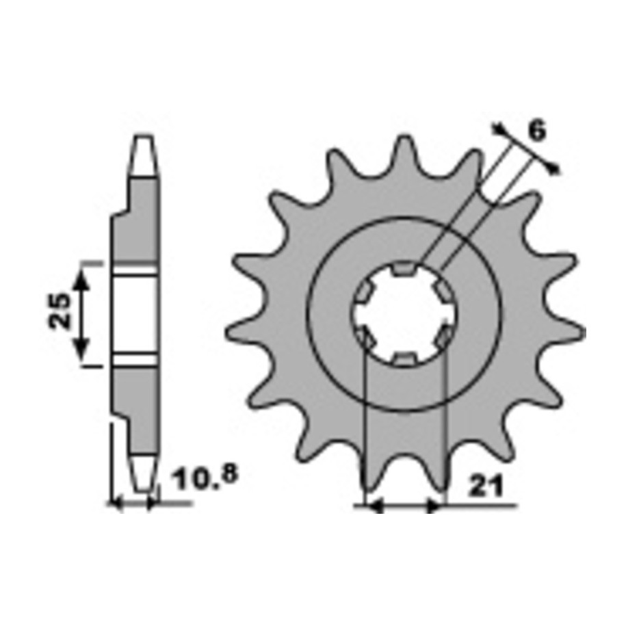 Pignon PBR acier standard 331 - 630