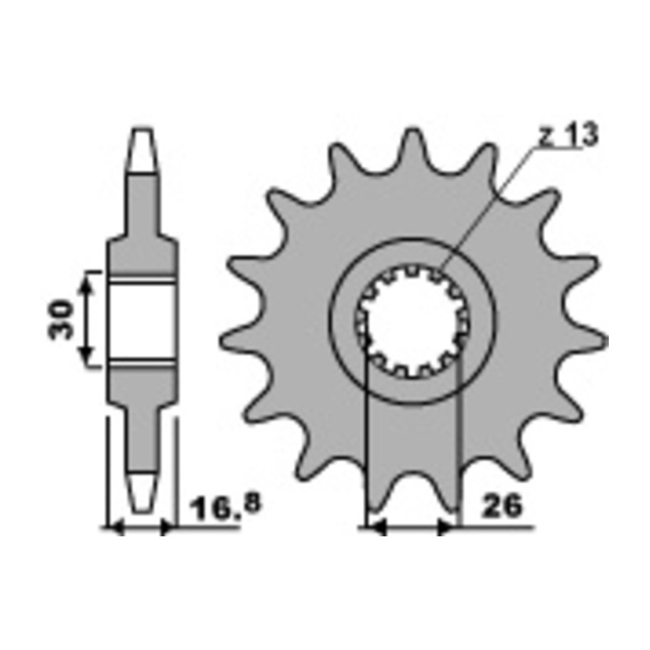 Pignon PBR acier standard 347M - 520