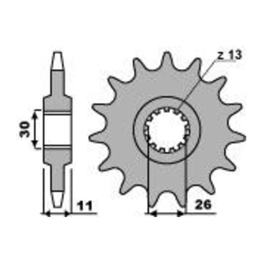 Pignon PBR acier standard 2091 - 525