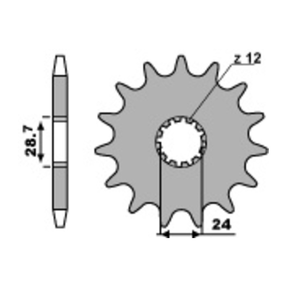 Pignon PBR acier standard 526 - 530