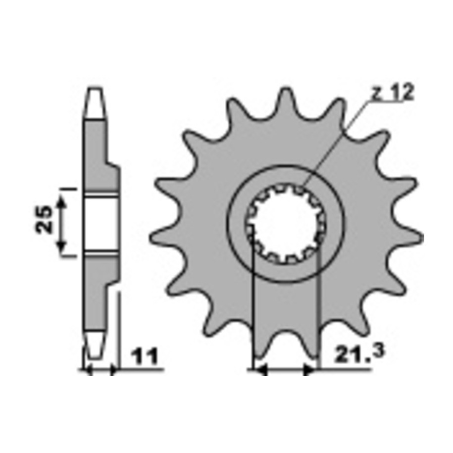 Pignon PBR acier standard 727 - 520