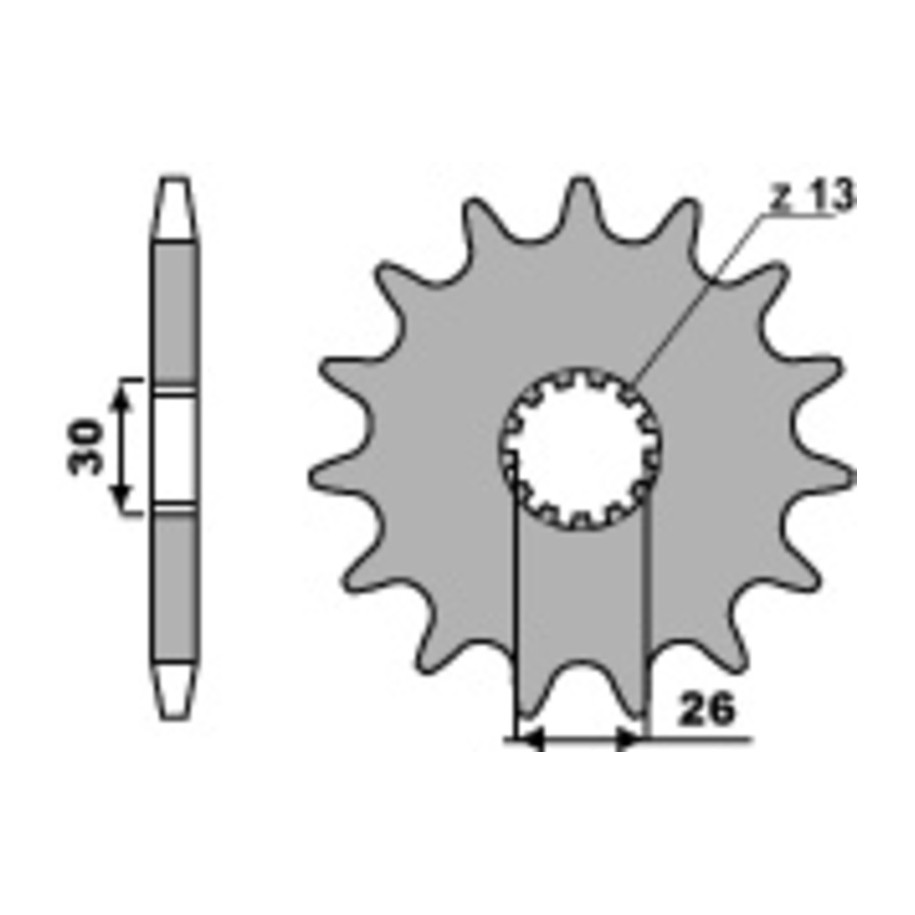 Pignon PBR acier standard 2090 - 530